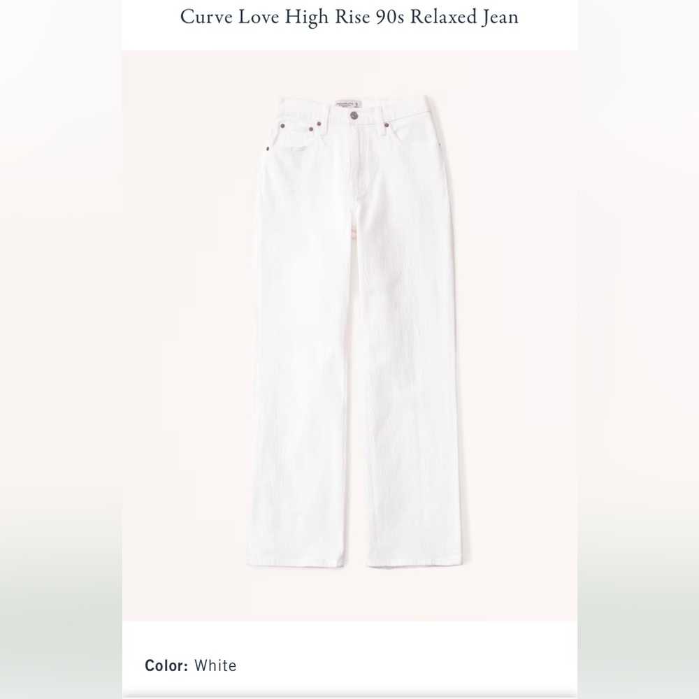 Abercrombie Curve Love Reg High Rise 90’s Jeans. NWOT.